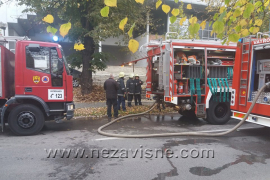 Požar na Mašinskom fakultetu u Sarajevu