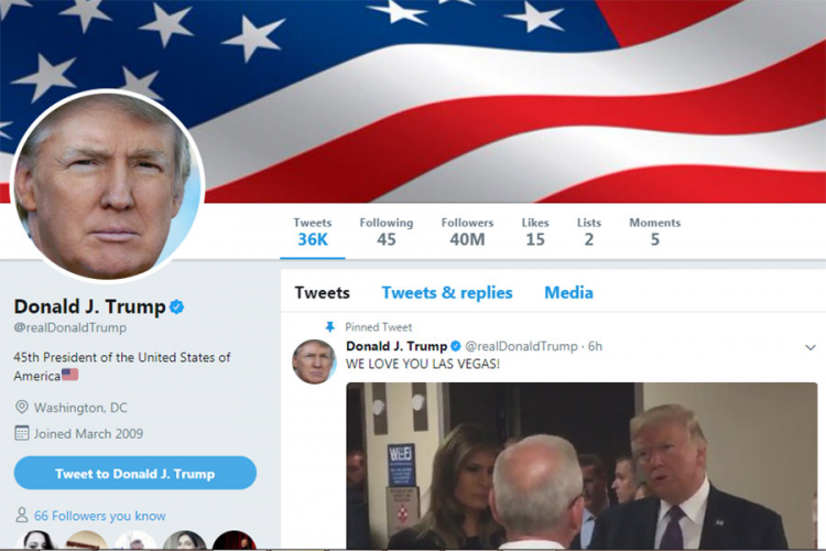 Tramp ima 40, Obama 95 miliona pratilaca na Twitteru