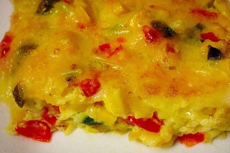Zapečeni omlet s povrćem