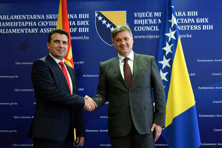 Zvizdić i Zaev: Jača saradnja BiH i Makedonije