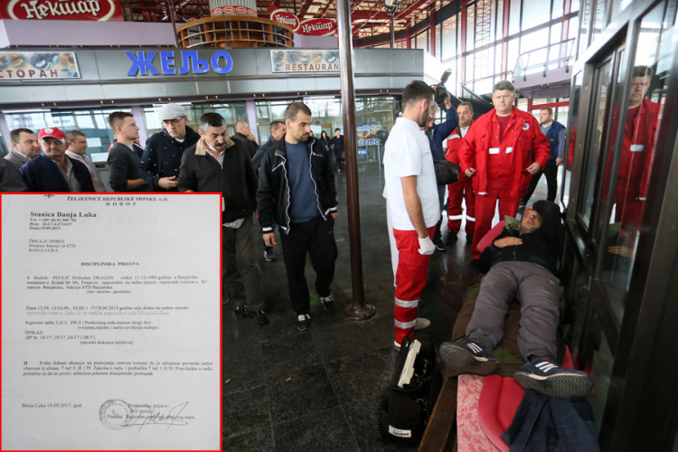 Grupa radnika ŽRS na udaru uprave: Štrajkačima glađu stižu disciplinske prijave