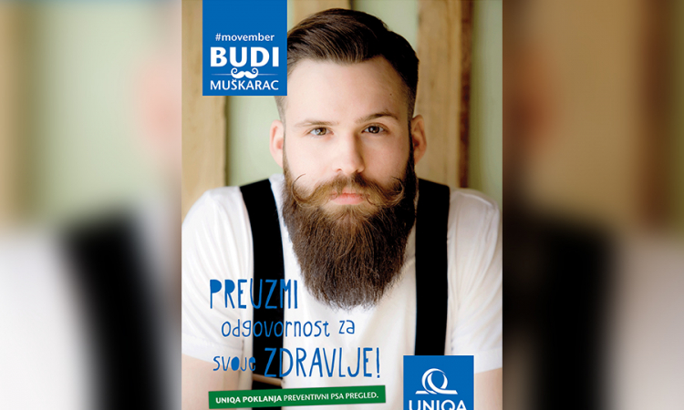 Budi muškarac – pusti brkove i preuzmi odgovornost za svoje zdravlje!
