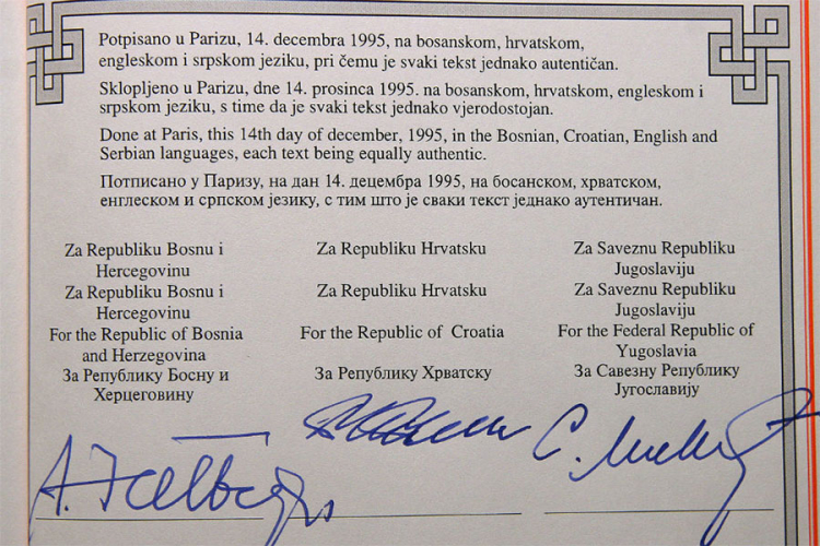 Pronađen original Dejtonskog sporazuma, uhapšeno jedno lice