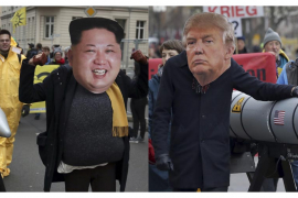 Ljudski lanac od američke do ambasade Sjeverne Koreje