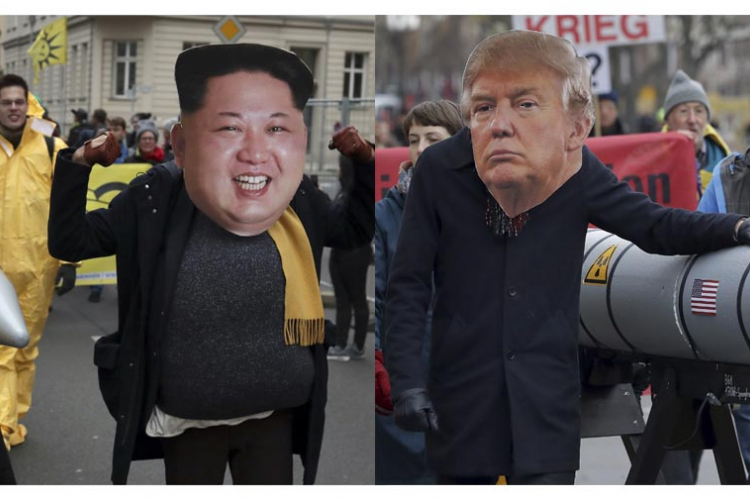 Ljudski lanac od američke do ambasade Sjeverne Koreje
