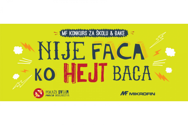 Konkurs "Mikrofina": Nije faca ko hejt baca