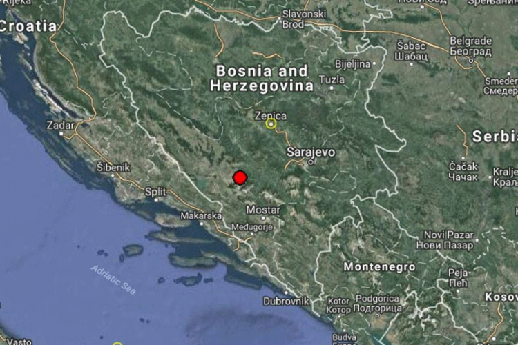 Zemljotres od 2,9 stepeni potresao Prozor