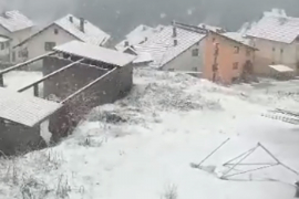 Nakon olujnog vjetra u Kneževu snijeg