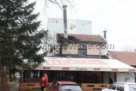 Gorio krov ćevapterije Nova Varoš, šteta velika