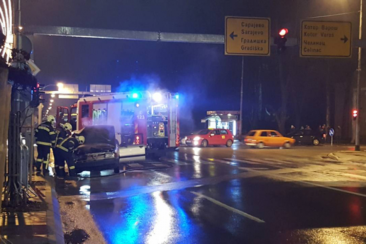 Udes u centru Banjaluke, reagovali i vatrogasci