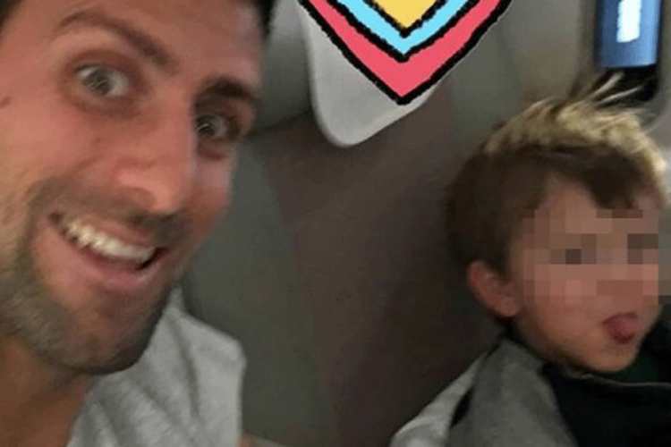 Novak prvi put pokazao sina: Stefan je pravi vragolan