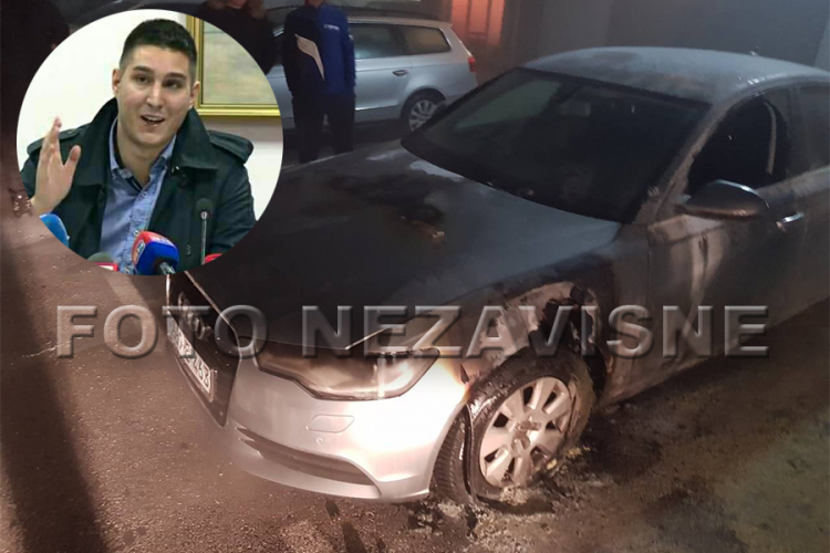 Zapaljen audi šefa Kluba odbornika DNS-a