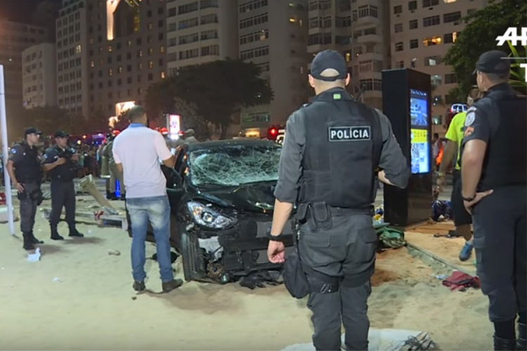Užas na Kopakabani: Automobilom gazio ljude po plaži, poginula beba