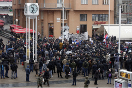 U centru Zagreba protesti, optužbe i prijetnje