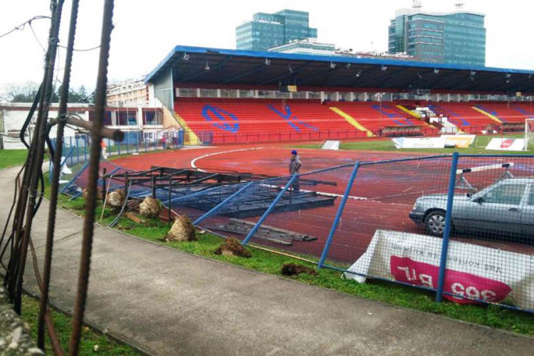 Radojičić: Štetu na Gradskom stadionu treba da sredi Borac