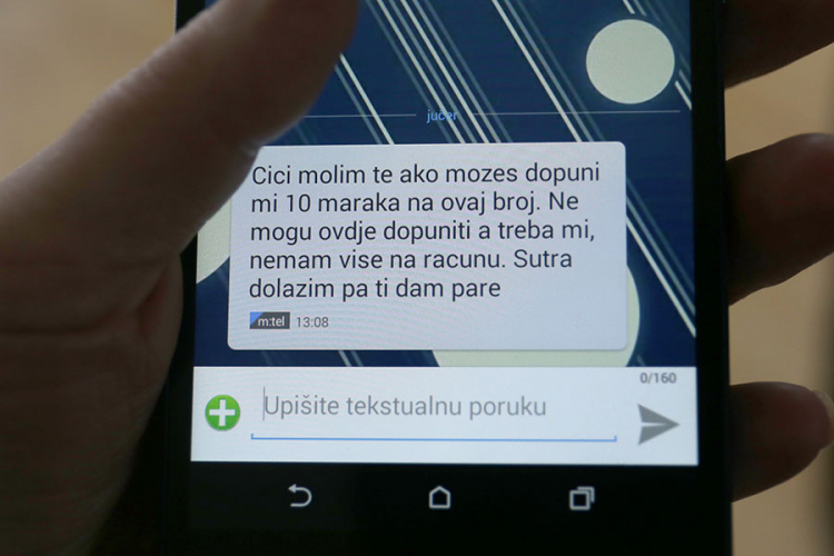 Upozorenje: Prevaranti traže SMS dopune
