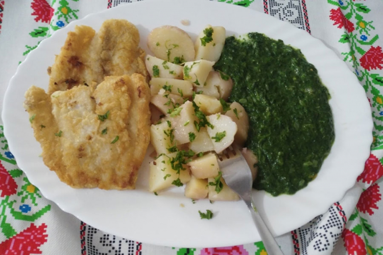 Špinat sa ribom