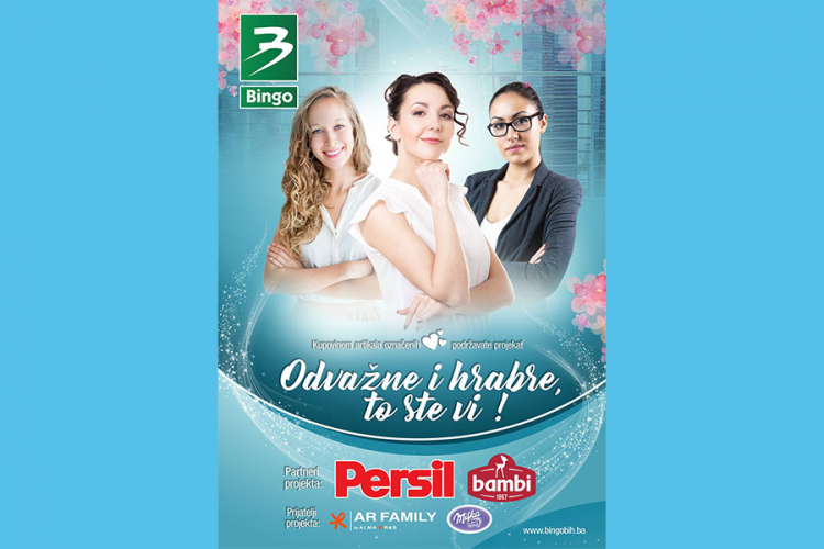 Bingo i partneri u novom projektu: 'Odvažne i hrabre, to ste vi!'
