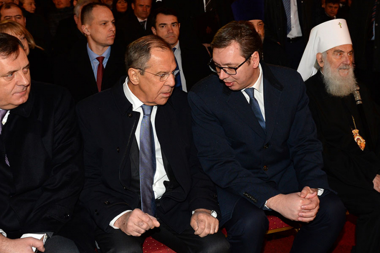 Vučić i Lavrov u Hramu Svetog Save na Vračaru