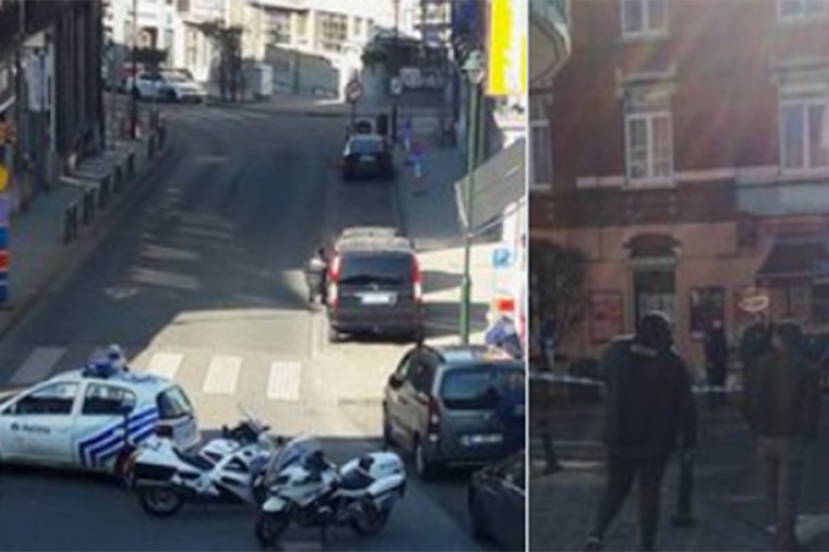 Dio Brisela blokiran zbog naoružanog muškarca