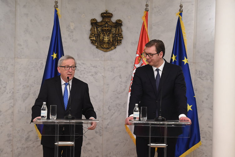 Junker i Vučić: Srbija prešla impresivan dio puta ka EU