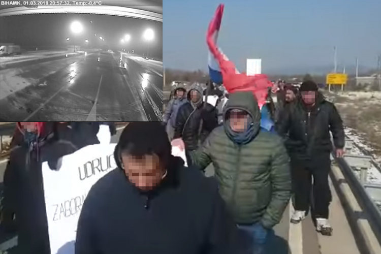 "Zaboravljeni branitelji BiH" blokirali granični prelaz Bijača