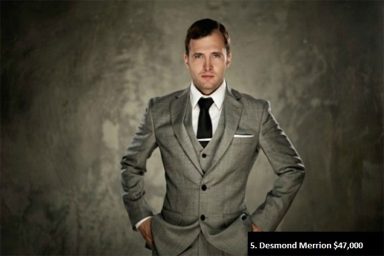 5. Desmond Merrion $47.000