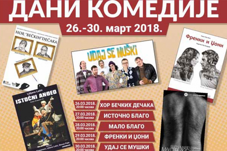 "Dani komedije" od sutra u Bijeljini