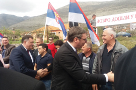 Dodik i Vučić stigli u Trebinje