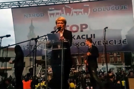 Hiljade ljudi protestuje u Splitu zbog Istanbulske konvencije