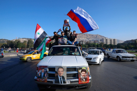 Protesti Sirijaca u Damasku, podrška Asadu