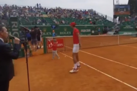 Publika oduševljena: Novak odradio trening sa sinom Stefanom