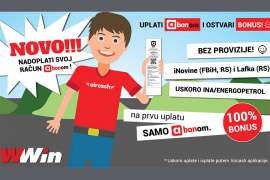 Wwin: 100% bonus na uplatu Abon-om
