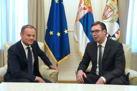 Vučić se sastao sa Tuskom
