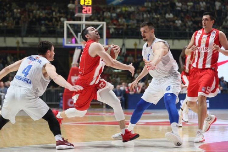 Budućnost savladala Zvezdu u prvom meču finala ABA lige