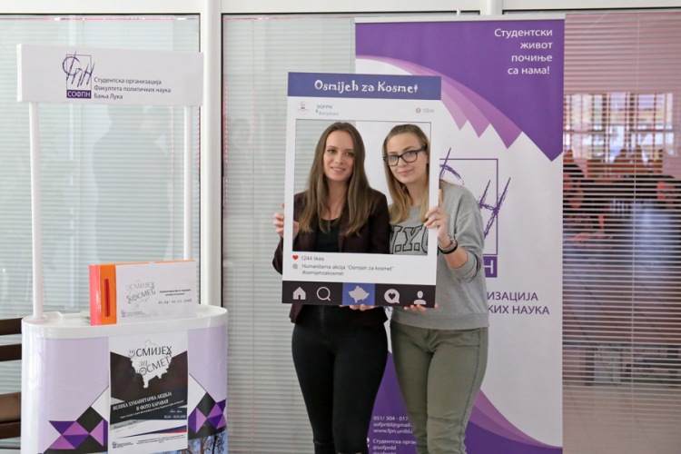 Studenti FPN-a organizuju humanitarnu akciju "Osmijeh za Kosmet"