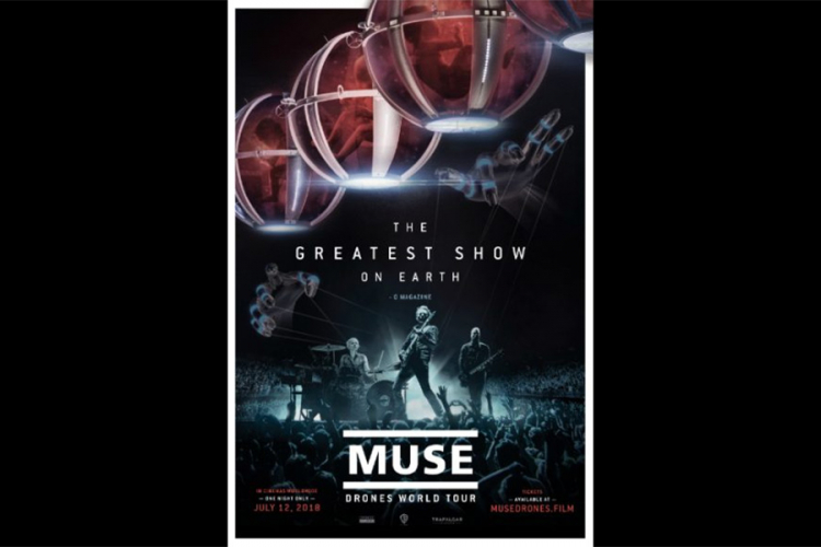 Film ‘Muse: Drones World Tour’ u bioskopima samo jedan dan