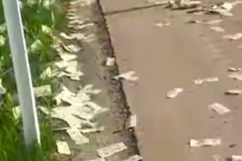 Iz kamiona ispadao novac, policija traži da građani vrate što su ...