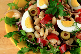 Salata sa jajima i grahom