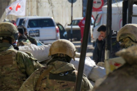 Ruska vojna policija na ulicama Damaska
