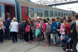 Djeca otputovala vozom u Mlinsku Rijeku