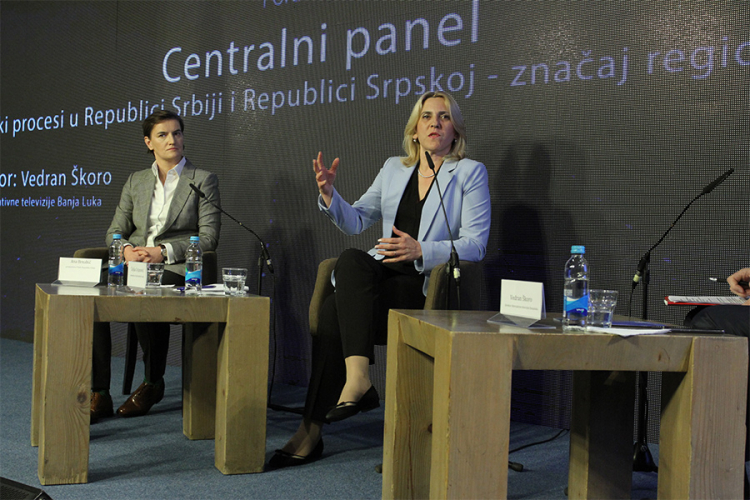 Cvijanović i Brnabić: Rast prihoda i investicija u RS i Srbiji