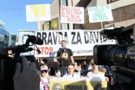 Na Trgu Krajine se i večeras tražila "Pravda za Davida"