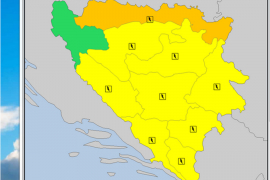 U BiH na snazi žuti meteo-alaram zbog pljuskova i grmljavine