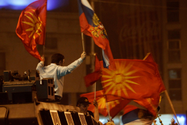 Novi protest ispred Sobranja, blokiran skopski bulevar
