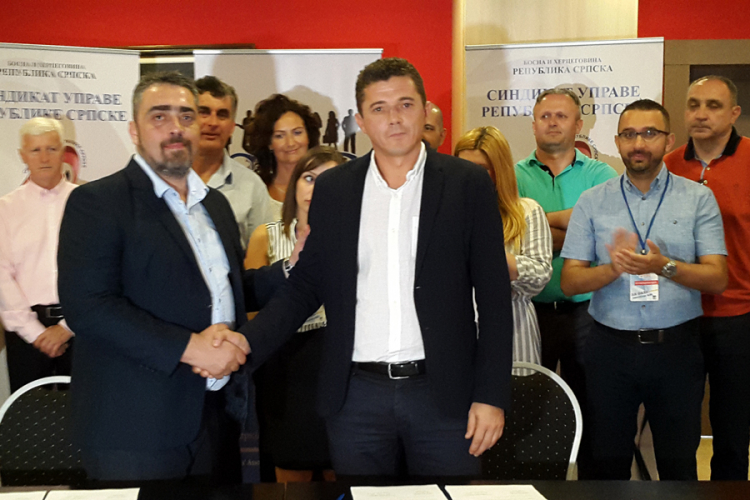 Sindikat uprave potpisao sporazum o pristupanju Konfederaciji sindikata