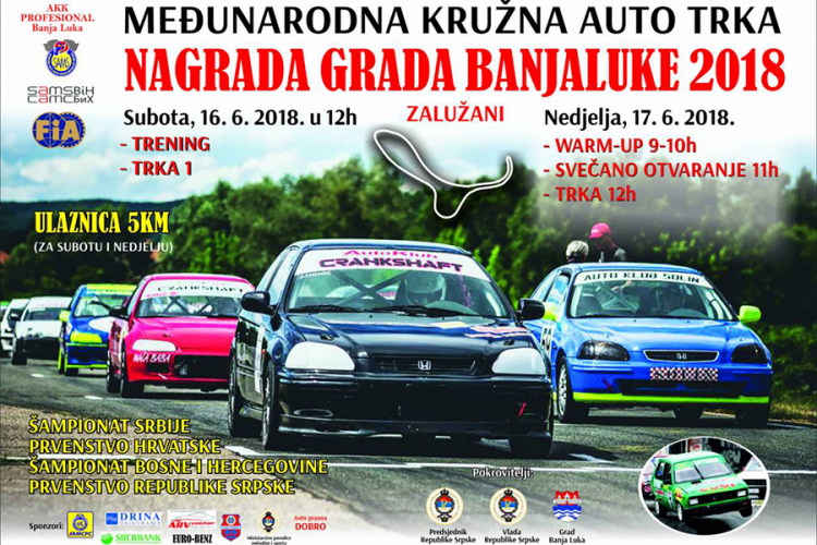 Međunarodna kružna auto trka “Nagrada Banjaluke 2018”