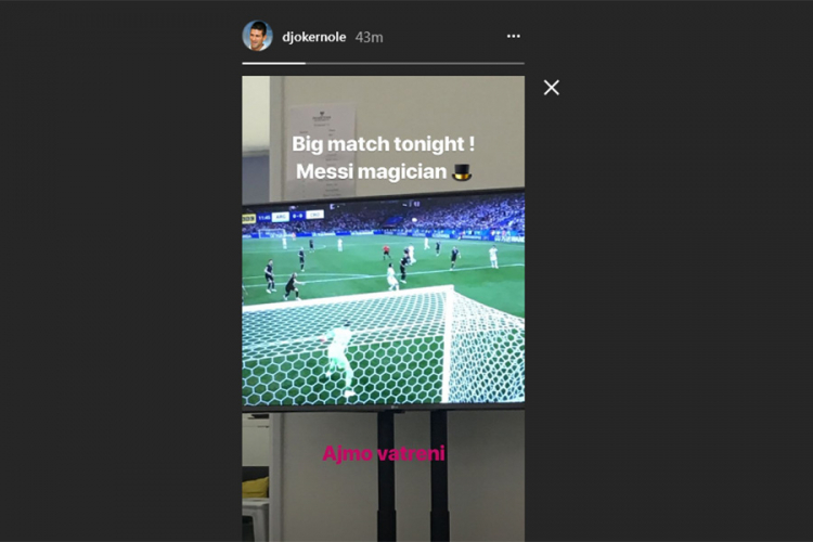 Đoković navija za Hrvatsku: "Ajmo Vatreni!"
