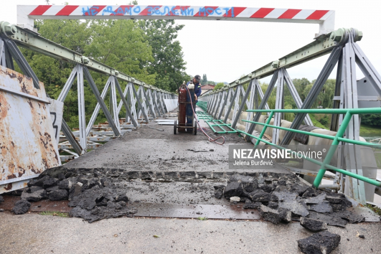 Počelo uklanjanje starog Zelenog mosta, uskoro izgradnja novog