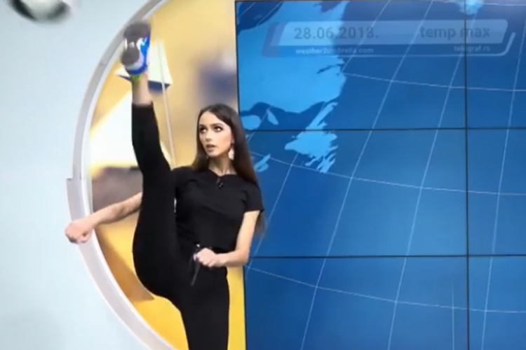 Prelijepa srpska voditeljka pokazala kako se šutira lopta